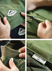 Unbranded 27 Double-sided Thickened Jackets for Men 2022 Autumn Winter Cotton Padding Coats Vintage Heated Military Jacket Streetwear