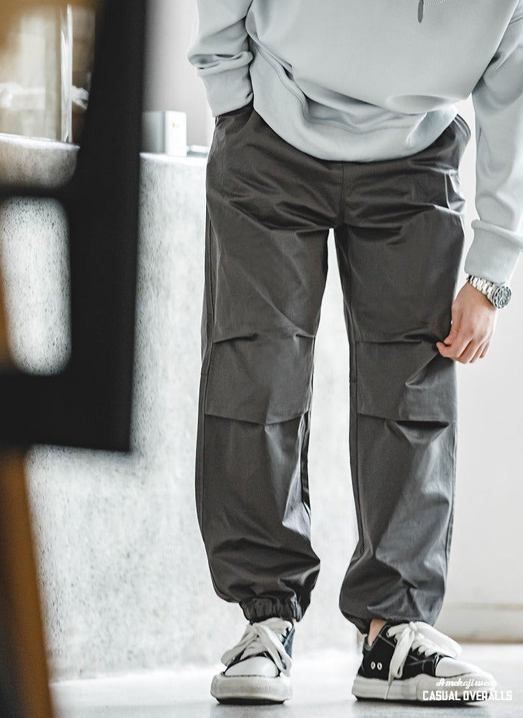 Unbranded 27 Spring Autumn Men Pants Hip Hop Harem Joggers Pants 2022 Trousers Mens Solid Pocket Cargo Pants Loose Fit Sweatpants