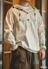 Unbranded 27 Military Man Hoodies Shirt Casual Oversized Homme Streetwear Hoodie Sweatshirt With Rope Hip Hop Coat Looose Dropshipping