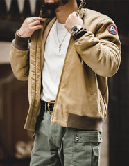 Unbranded 27 M1942 Men?¡¥s Jackets Brown Military Flight Bomber Tank Coat Vintage Pilot Aviator Monocycle Jacket Collar Men Clothing