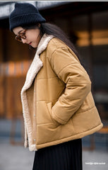 Unbranded 27 women's retro casual imitation lamb wool cotton clothes autumn and winter new age reduction loose thick coat warm overcoat
