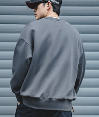 Unbranded 27 Vintage Hoodies Sweatshirts Men Space Cotton Solid Pullover Sweatshirt Round Neck Oversize Coats Casual Hooded Man