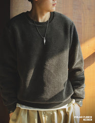 Unbranded 27 Men Japan Casual Sweatshirts Warm Comfortable 500 G Polyester Thick Solid Pullover Hoodie Fashion Clothes Oversized Korea