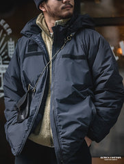Unbranded 27 Men Winter Thick Coats Japan Retro Warm Hooded Parkas Windproof Padded Coats Streetwear Cotton Loose Clothing Dropshipping