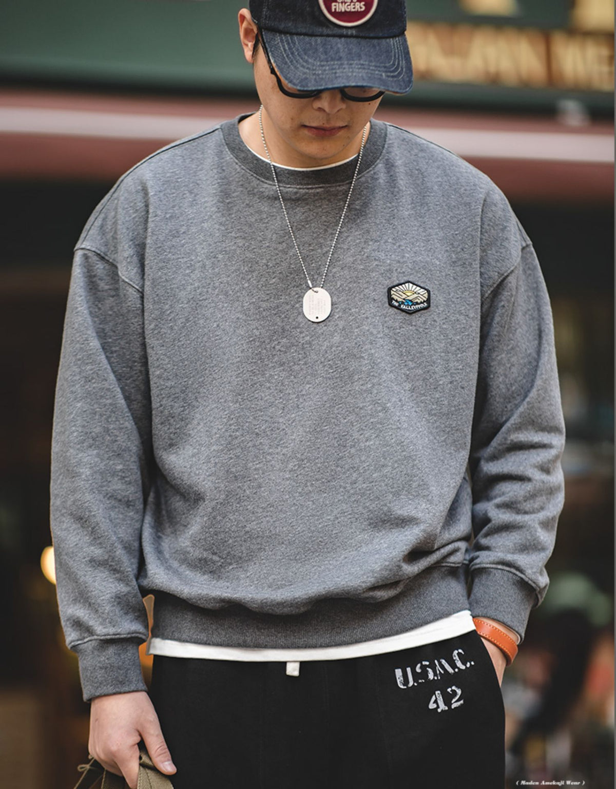 Unbranded 27 Spring New Hoodies Men Casual Minimalist Sweatshirt O-Neck Sweatshirts Men Cotton-Blend Sweatshirt Jogger