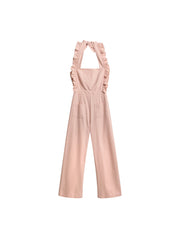 XXNING -Women's Ruffle One-piece Strap Pants