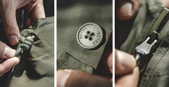 Unbranded 27 Big Pockets Hooded Jacket for Men Army Green Vintage Do Old Outdoor Wear Military Windproof Coat Warm Tactical Jacket