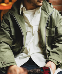 Unbranded 27 Men Outdoor Tactical Jacket Camping Fishing Male Clothing Spring Autumn Military Style Coat Dirt Resistant Green
