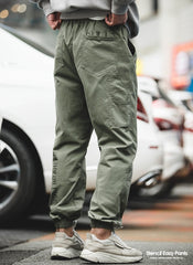 Unbranded 27 Print Letter Cargo Pants Men Elastic Waist Pant SolidCotton Pocket Casual Vintage Men's Trendy Overalls