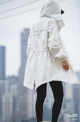 Unbranded 27 women's American retro m51parka fishtail drawstring windbreaker military wind with hood long workwear jacket