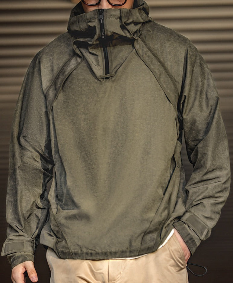 Unbranded 27 Retro Hooded Jackets Men's Bad Weather Windbreak Outdoor Jacket Army Tactical Hoodies Military Sweatshirts Autumn Coat