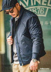 Unbranded 27 Winter New Men Solid Color Retro Parka Stand Collar Warm Thick Cotton Jacket Fashion Casual Parka Coat Male Army Green