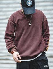 Unbranded 27 Warm Fleece Sweatshirts For Men Polar Pullover Loose Splicing Jacket Casual Sweatshirarajuku Coat Sportswear Man Clothing