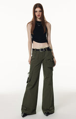 Vone sheeE -Women's Slim Slim Straight Loose Wide Leg Work Sports Casual Pants