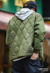 Unbranded 27 Double-sided Thickened Jackets for Men 2022 Autumn Winter Cotton Padding Coats Vintage Heated Military Jacket Streetwear