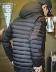 Unbranded 27 Light Weight Duck Down Jacket hooded Basic Winter Coat for Men Urban Streetwear Thick Warm Outdoor Windproof Puffer Jacket