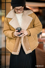 Unbranded 27 women's retro casual imitation lamb wool cotton clothes autumn and winter new age reduction loose thick coat warm overcoat