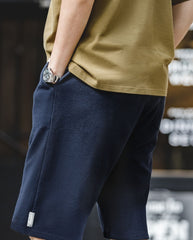 Unbranded 27 2022 New Summer Short Pants For Man American Retro Threaded Knit Shorts Straight Srawstring Athletic Sweatpants