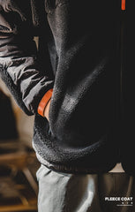 Unbranded 27 Casual Imitation Lamb Wool Jackets for Men Thickened Loose Male Winter Coats Korean Fashion Hooded Warm Jacket Streetwear