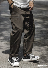 Unbranded 27 Cargo Men Retro M65 Pant Big Pocket Loose Casual Mid Waist Drawstring Hip Hop Streetwear Jogger Pant Fashion Gyms Trousers
