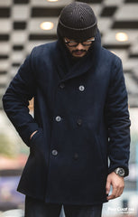 Unbranded 27 Winter Wool Coats Men's Casual Brand Jackets Solid Color Wool Blends Woolen Pea Coat Male Trench Coat Overcoat Jacket