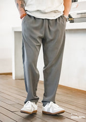 Unbranded 27 Casual Pants for Men Retro Vintage Trousers Straight Leg Elastic Waist City Boy Style Anti-wrinkle Autumn Winter Clothing
