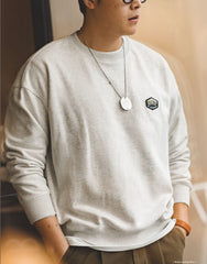 Unbranded 27 Spring New Hoodies Men Casual Minimalist Sweatshirt O-Neck Sweatshirts Men Cotton-Blend Sweatshirt Jogger