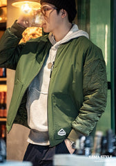 Unbranded 27 Double-sided Thickened Jackets for Men 2022 Autumn Winter Cotton Padding Coats Vintage Heated Military Jacket Streetwear