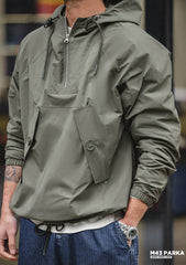 Unbranded 27 men's workwear vintage bad weather windbreaker deck clothing hooded sweatshirt protective jacket hoodie mountain division