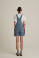 ZNEJeans -Women's strappy denim jumpsuit shorts 1228