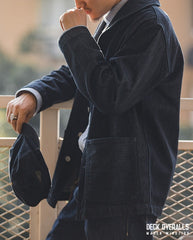 Unbranded 27 Washed Denim Jackets Mens Vintage Workwear Suit Coats Cotton Solid Cattle Hunting Denim Lapel Jacket Man Clothing