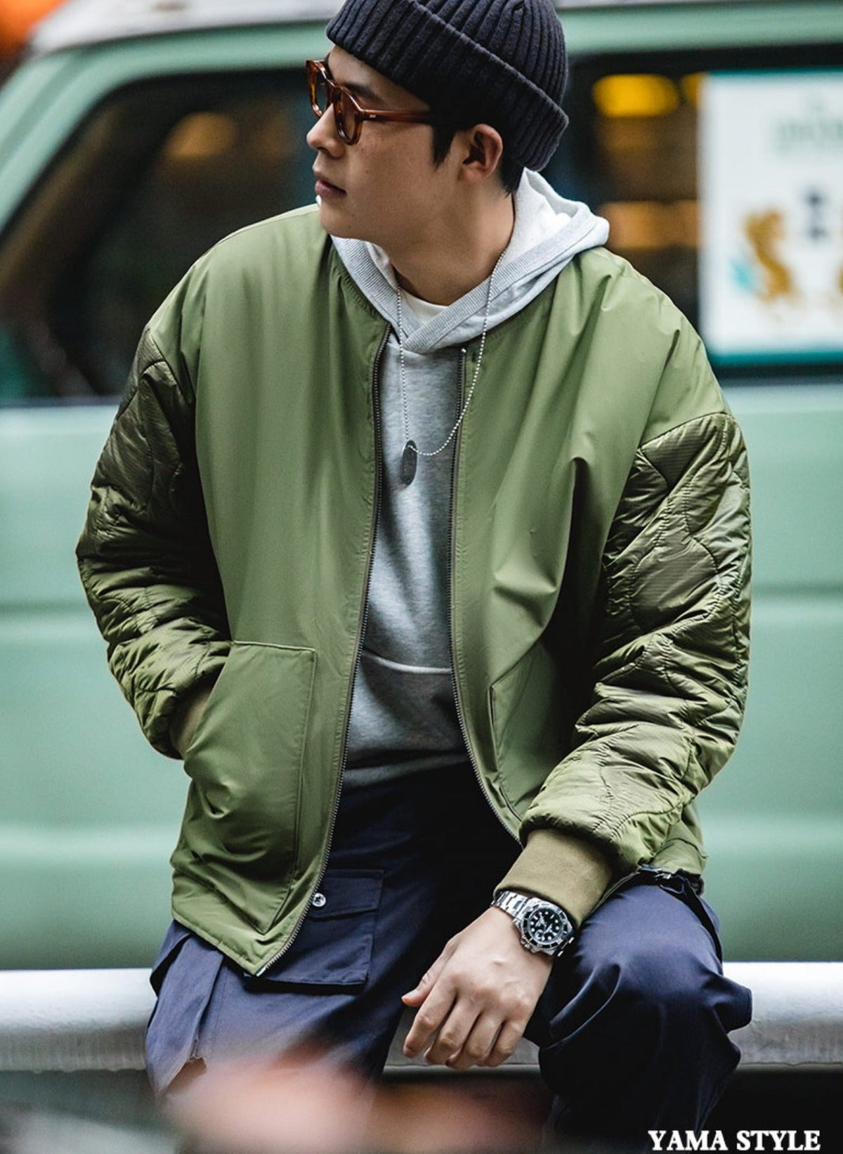 Unbranded 27 Double-sided Thickened Jackets for Men 2022 Autumn Winter Cotton Padding Coats Vintage Heated Military Jacket Streetwear