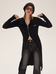 I'M ONE Women's temperament double zipper head slim fit version of the dress winter new dresses