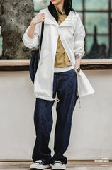 Unbranded 27 women's American retro m51parka fishtail drawstring windbreaker military wind with hood long workwear jacket