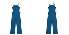 I'M ONE Women's fashion trend hanging neck type jumpsuit summer new