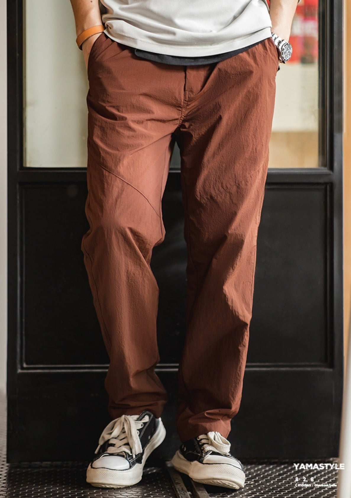 Unbranded 27 New American Korea Style Vintage Casual Pants Quick-drying Elastic Waist Straight Pants Loose High Quality Trousers 2022
