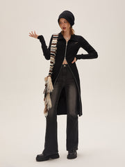 I'M ONE Women's temperament double zipper head slim fit version of the dress winter new dresses