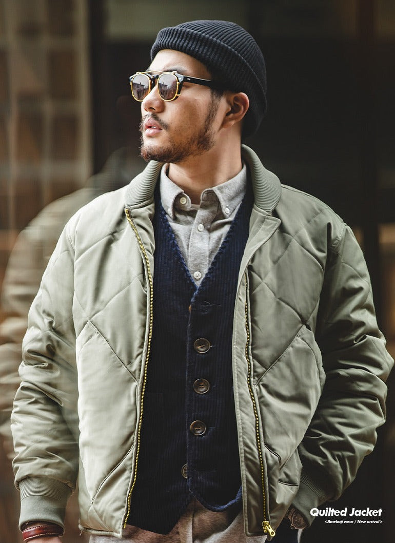 Unbranded 27 Winter New Men Solid Color Retro Parka Stand Collar Warm Thick Cotton Jacket Fashion Casual Parka Coat Male Army Green
