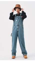 MessAgeLab-Women's vintage workwear denim jumpsuit