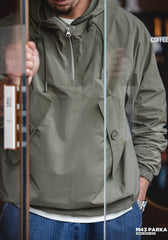 Unbranded 27 men's workwear vintage bad weather windbreaker deck clothing hooded sweatshirt protective jacket hoodie mountain division