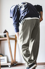 Unbranded 27 Men's Chenille Fabric Pants Iron-free Drape Straight Long Pants Autumn Casual Trousers Oversized Sweatpants Tracksuits