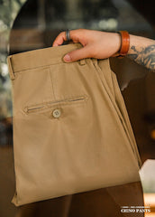 Unbranded 27 Cotton Casual Pants Men American vintage Style Male Twill Slim Fit Stretch Pencil Trouser Autumn Amekaji Clothing Khaki