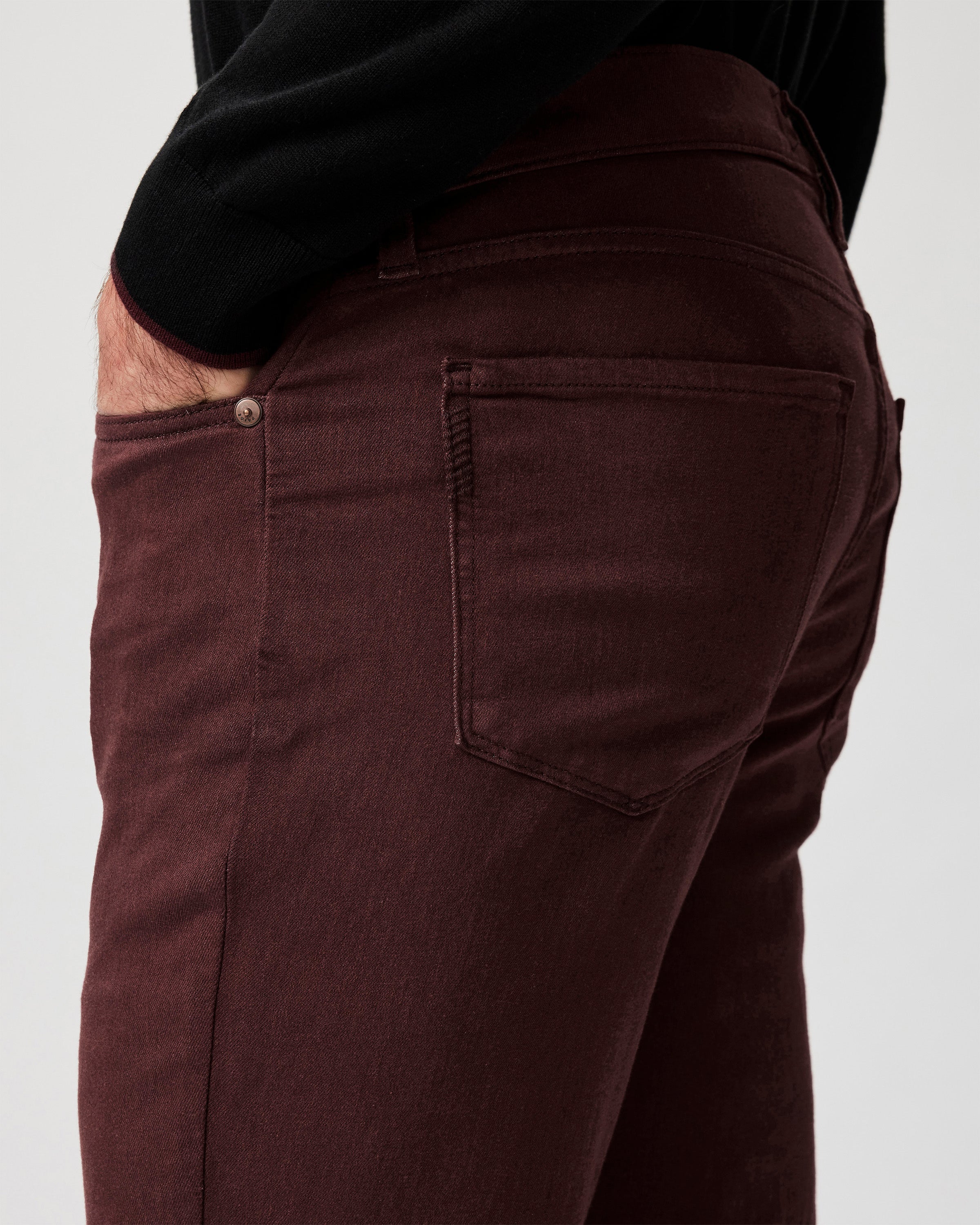 PAIGE MENS DENIM BOTTOMS Federal Sunset Wine Brand New w/ Tag