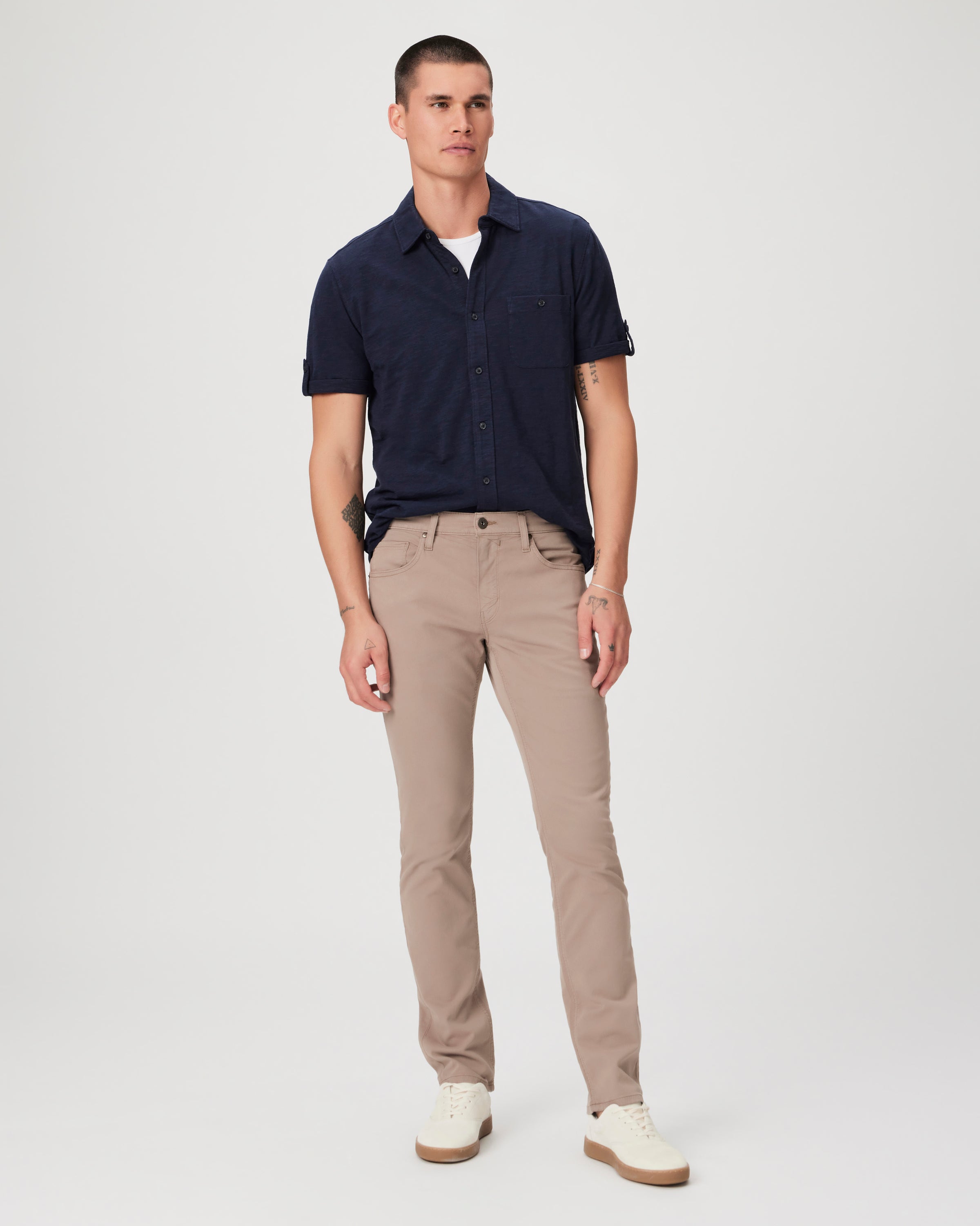 PAIGE MENS DENIM BOTTOMS Federal Cocoa Powder Twill Brand New w/ Tag