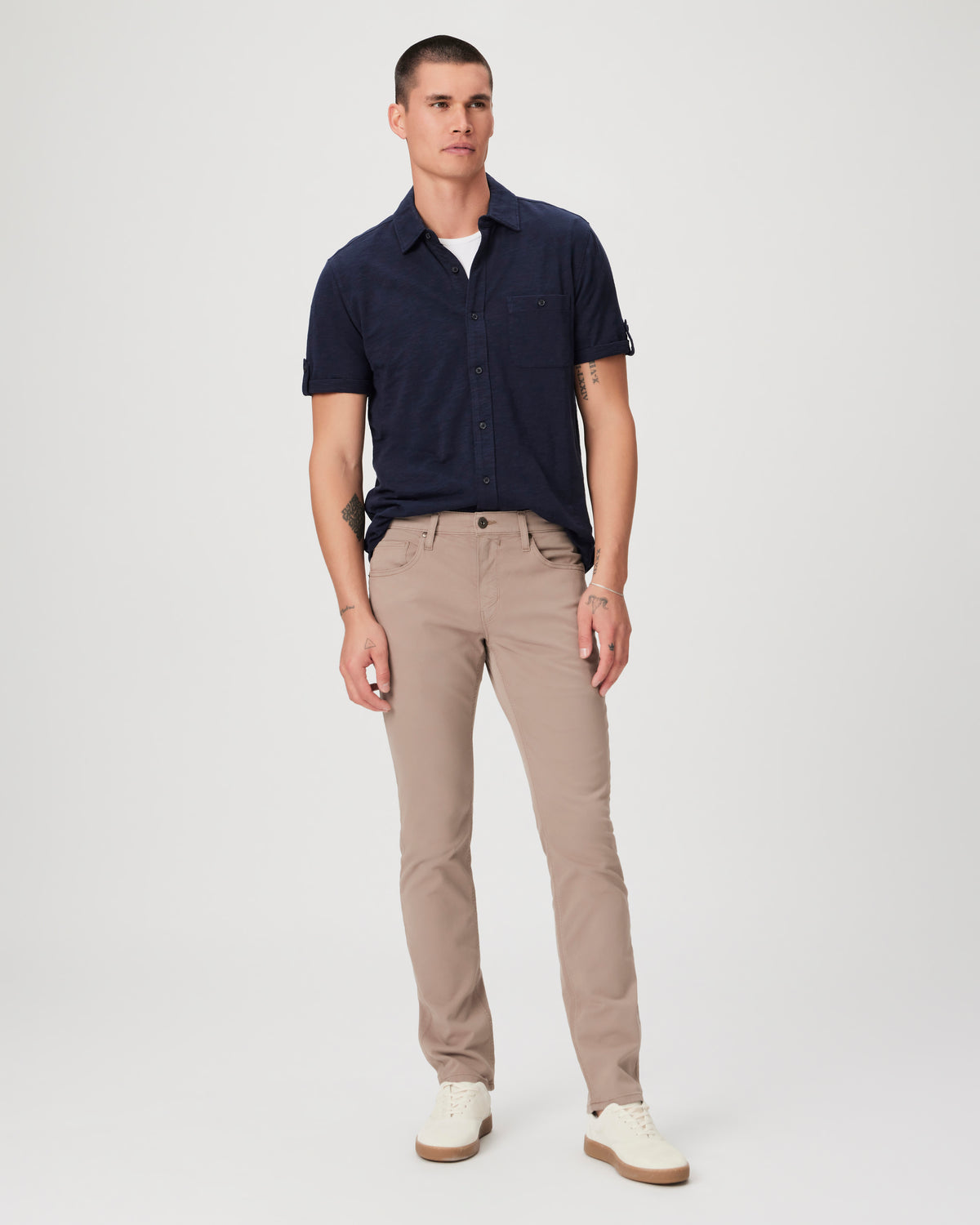 PAIGE MENS DENIM BOTTOMS Federal Cocoa Powder Twill Brand New w/ Tag